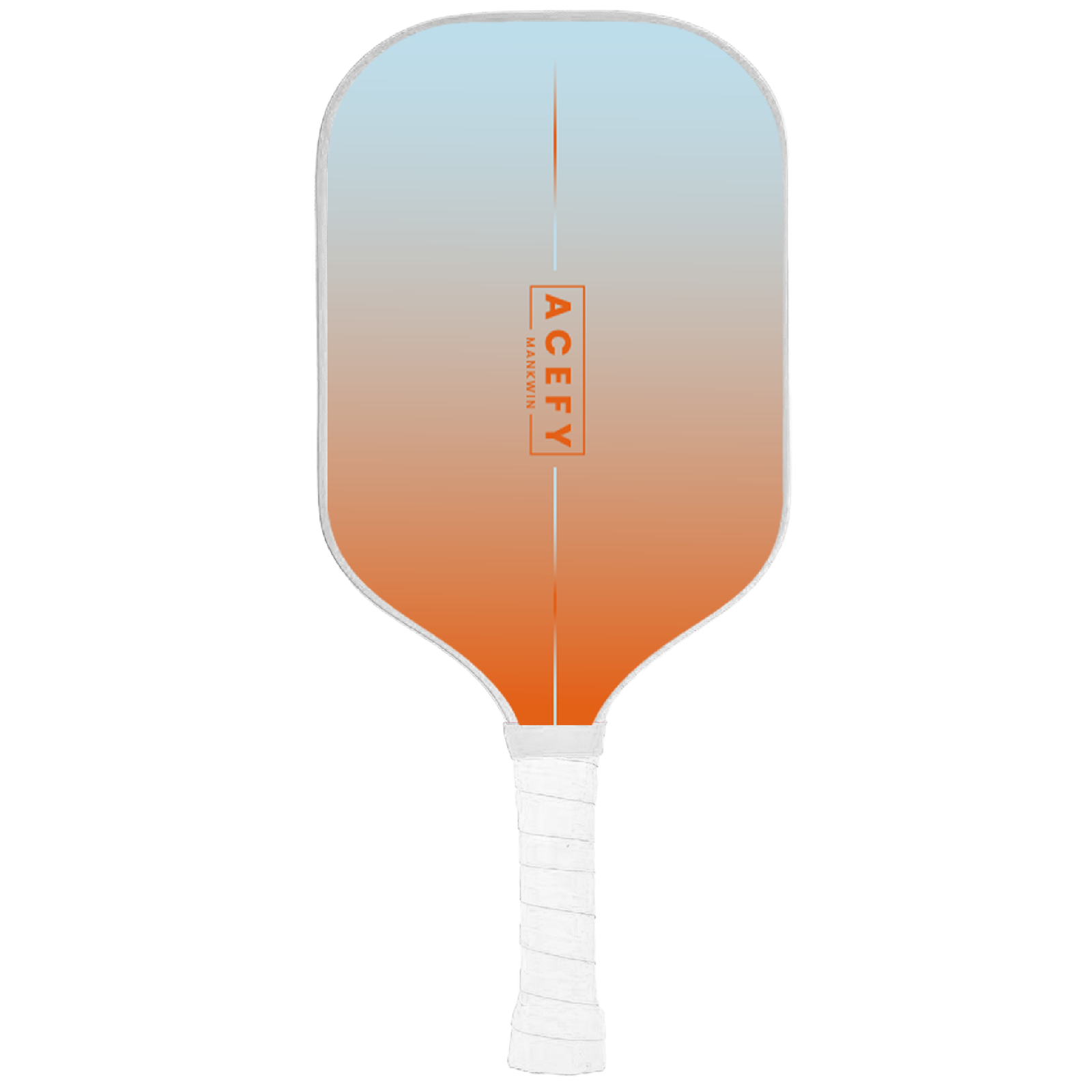 acefy-pickleball-paddle-orange-white-borderless-fiber-glass-1